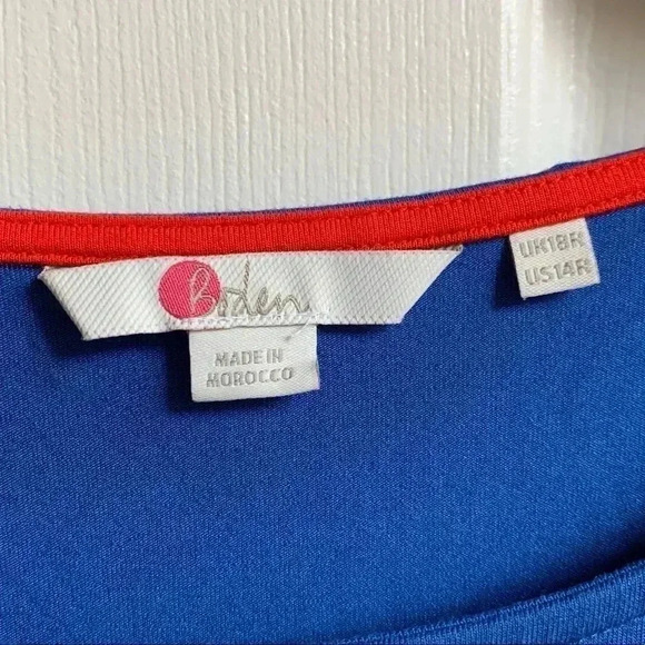 Boden Lucie Jersey Tunic - Cobalt Island Sprig 14R - Picture 3 of 7